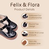 image:imageFelix amp Flora Toddler Little Girl Mary Jane Dress Shoes  Ballet Flats for Easter Flower Girl Party School ShoesB438pl Black