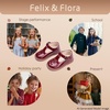 image:imageFelix amp Flora Toddler Little Girl Mary Jane Dress Shoes  Ballet Flats for Easter Flower Girl Party School ShoesB438pl Burgundy