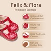 image:imageFelix amp Flora Toddler Little Girl Mary Jane Dress Shoes  Ballet Flats for Easter Flower Girl Party School ShoesB438pl Red