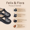 image:imageFelix amp Flora Toddler Little Girl Mary Jane Dress Shoes  Ballet Flats for Girl Party School ShoesB366all Black