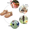 image:imageFelix amp Flora Toddler Little Girl Mary Jane Dress Shoes  Ballet Flats for Girl Party School ShoesB366camel