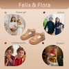 image:imageFelix amp Flora Toddler Little Girl Mary Jane Dress Shoes  Ballet Flats for Girl Party School ShoesB366chestnut