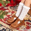 image:imageFelix amp Flora Toddler Little Girl Mary Jane Dress Shoes  Ballet Flats for Girl Party School ShoesB366coco Brown