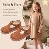 image:imageFelix amp Flora Toddler Little Girl Mary Jane Dress Shoes  Ballet Flats for Girl Party School ShoesB366fs Brown