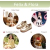image:imageFelix amp Flora Toddler Little Girl Mary Jane Dress Shoes  Ballet Flats for Girl Party School ShoesB366gold