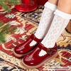 image:imageFelix amp Flora Toddler Little Girl Mary Jane Dress Shoes  Ballet Flats for Girl Party School ShoesB366pl Burgundy