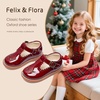 image:imageFelix amp Flora Toddler Little Girl Mary Jane Dress Shoes  Ballet Flats for Girl Party School ShoesB366pl Burgundy