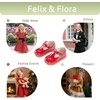 image:imageFelix amp Flora Toddler Little Girl Mary Jane Dress Shoes  Ballet Flats for Girl Party School ShoesB366pl Red