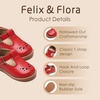 image:imageFelix amp Flora Toddler Little Girl Mary Jane Dress Shoes  Ballet Flats for Girl Party School ShoesB366red