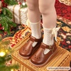 image:imageFelix amp Flora Toddler Little Girl Mary Jane Dress Shoes  Ballet Flats for Girl Party School ShoesB366retro Brown