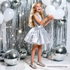 image:imageFelix amp Flora Toddler Little Girl Mary Jane Dress Shoes  Ballet Flats for Girl Party School ShoesB366silver