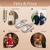 image:imageFelix amp Flora Toddler Little Girl Mary Jane Dress Shoes  Ballet Flats for Girl Party School ShoesB366silver