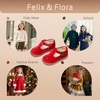 image:imageFelix amp Flora Toddler Little Girl Mary Jane Dress Shoes  Ballet Flats for Girl Party School ShoesB366velvet Red