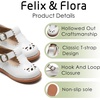 image:imageFelix amp Flora Toddler Little Girl Mary Jane Dress Shoes  Ballet Flats for Girl Party School ShoesB366white