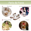 image:imageFelix amp Flora Toddler Little Girl Mary Jane Dress Shoes  Ballet Flats for Girl Party School ShoesB366white