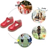 image:imageFelix amp Flora Toddler Little Girl Mary Jane Dress Shoes  Ballet Flats for Girl Party School ShoesB368red