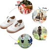 image:imageFelix amp Flora Toddler Little Girl Mary Jane Dress Shoes  Ballet Flats for Girl Party School ShoesB368white