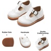 image:imageFelix amp Flora Toddler Little Girl Mary Jane Dress Shoes  Ballet Flats for Girl Party School ShoesB368white
