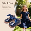 image:imageFelix amp Flora Toddler Little Girl Mary Jane Dress Shoes  Ballet Flats for Girl Party School ShoesB380navy Blue