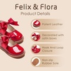image:imageFelix amp Flora Toddler Little Girl Mary Jane Dress Shoes  Ballet Flats for Girl Party School ShoesB380red