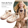 image:imageFelix amp Flora Toddler Little Girl Mary Jane Dress Shoes  Ballet Flats for Girl Party School ShoesB392beige