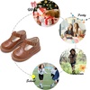 image:imageFelix amp Flora Toddler Little Girl Mary Jane Dress Shoes  Ballet Flats for Girl Party School ShoesB392brown