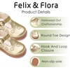 image:imageFelix amp Flora Toddler Little Girl Mary Jane Dress Shoes  Ballet Flats for Girl Party School ShoesB392gold