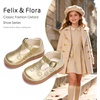 image:imageFelix amp Flora Toddler Little Girl Mary Jane Dress Shoes  Ballet Flats for Girl Party School ShoesB392gold