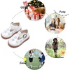 image:imageFelix amp Flora Toddler Little Girl Mary Jane Dress Shoes  Ballet Flats for Girl Party School ShoesB392white