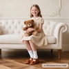 image:imageFelix amp Flora Toddler Little Girl Mary Jane Dress Shoes  Ballet Flats for Girl Party School ShoesB399fl Brown