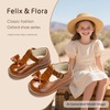image:imageFelix amp Flora Toddler Little Girl Mary Jane Dress Shoes  Ballet Flats for Girl Party School ShoesB399fl Brown