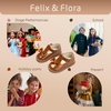image:imageFelix amp Flora Toddler Little Girl Mary Jane Dress Shoes  Ballet Flats for Girl Party School ShoesB399fl Brown