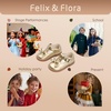 image:imageFelix amp Flora Toddler Little Girl Mary Jane Dress Shoes  Ballet Flats for Girl Party School ShoesB399fl Gold
