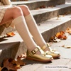 image:imageFelix amp Flora Toddler Little Girl Mary Jane Dress Shoes  Ballet Flats for Girl Party School ShoesB399fl Gold