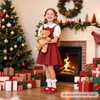 image:imageFelix amp Flora Toddler Little Girl Mary Jane Dress Shoes  Ballet Flats for Girl Party School ShoesB399red