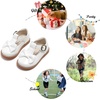 image:imageFelix amp Flora Toddler Little Girl Mary Jane Dress Shoes  Ballet Flats for Girl Party School ShoesB399white
