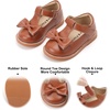 image:imageFelix amp Flora Toddler Little Girl Mary Jane Dress Shoes  Ballet Flats for Girl Party School ShoesB400brown