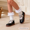 image:imageFelix amp Flora Toddler Little Girl Mary Jane Dress Shoes  Ballet Flats for Girl Party School ShoesB402black
