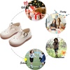 image:imageFelix amp Flora Toddler Little Girl Mary Jane Dress Shoes  Ballet Flats for Girl Party School ShoesB409beige
