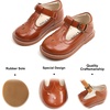 image:imageFelix amp Flora Toddler Little Girl Mary Jane Dress Shoes  Ballet Flats for Girl Party School ShoesB409brown