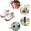 image:imageFelix amp Flora Toddler Little Girl Mary Jane Dress Shoes  Ballet Flats for Girl Party School ShoesB409ivory White