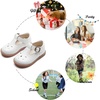 image:imageFelix amp Flora Toddler Little Girl Mary Jane Dress Shoes  Ballet Flats for Girl Party School ShoesB409white