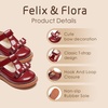 image:imageFelix amp Flora Toddler Little Girl Princess Dress ShoesMary Jane Flats for Girl Party School ShoesB413burgundy