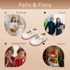 image:imageFelix amp Flora Toddler Little Girl Princess Dress ShoesMary Jane Flats for Girl Party School ShoesB417pl White