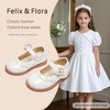 image:imageFelix amp Flora Toddler Little Girl Princess Dress ShoesMary Jane Flats for Girl Party School ShoesB417pl White