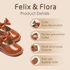 image:imageFelix amp Flora Toddler Little Girl Princess Dress ShoesMary Jane Flats for Girl Party School ShoesB418brown