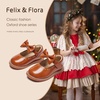 image:imageFelix amp Flora Toddler Little Girl Princess Dress ShoesMary Jane Flats for Girl Party School ShoesB418brown