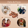 image:imageFelix amp Flora Toddler Little Girl Princess Dress ShoesMary Jane Flats for Girl Party School ShoesB418brown