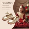 image:imageFelix amp Flora Toddler Little Girl Princess Dress ShoesMary Jane Flats for Girl Party School ShoesB418gold