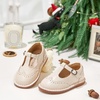 image:imageFelix amp Flora Toddler Little Girl Princess Dress ShoesMary Jane Flats for Girl Party School ShoesB422beige
